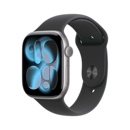 Apple Watch Series 11 GPS, 46mm Space Grey Aluminium Case with Black Sport Band (M/L)