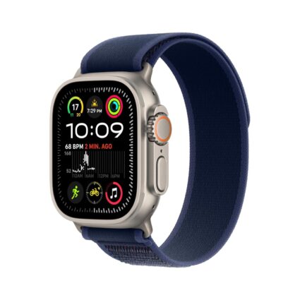 Apple Watch Ultra 2 (GPS + Cellular) 49mm — Natural Titanium Case with Blue Trail Loop (M/L) — PAPITA Global