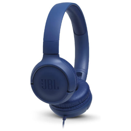 JBL TUNE 500 Blue Wired On‑Ear Headphones — PAPITA UAE