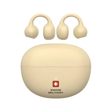Swiss Military Delta 6 True Wireless Clip-On Bluetooth Earbuds — Beige | PAPITA UAE
