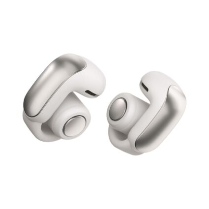 Bose Ultra Open Earbuds with OpenAudio Technology — Open‑Ear Wireless Earbuds, Up to 48 Hours Battery Life, White Smoke