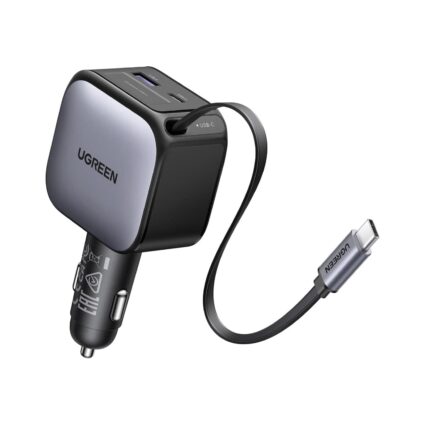 UGREEN 60W Car Charger with Built-In 30W USB-C Cable — PAPITA UAE