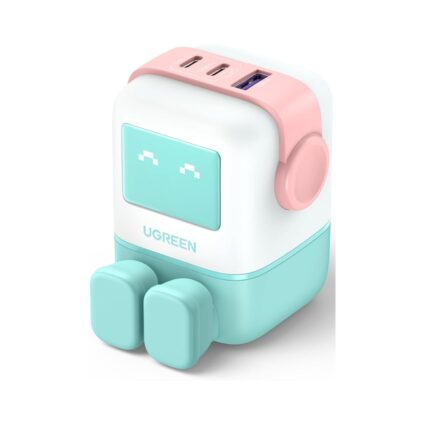 UGREEN UNO 65W 3-Port USB-C Power Adapter — Pink/Blue | PAPITA UAE