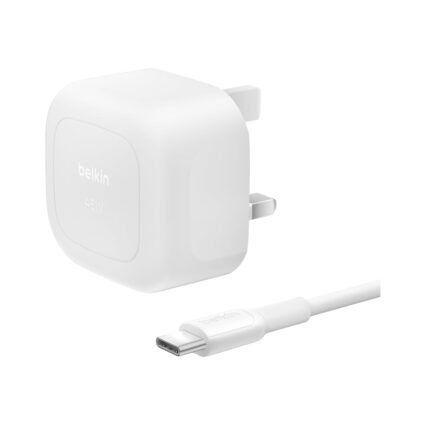 Belkin 45W Compact Wall Charger with Cable — White | PAPITA UAE