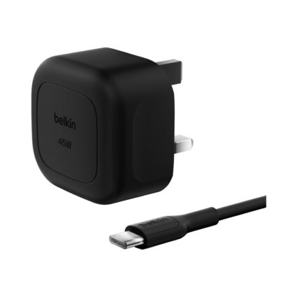 Belkin Compact Wall Charger 45W with Cable — Black (PAPITA UAE)