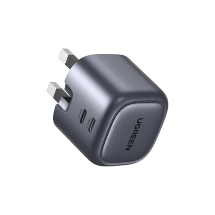 UGreen Nexode 45W Dual USB-C PD GaN Fast Charger — Gray (PAPITA UAE)