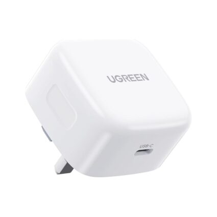 UGreen 20W USB-C PD Fast Charger (1-Port) — White | PAPITA UAE