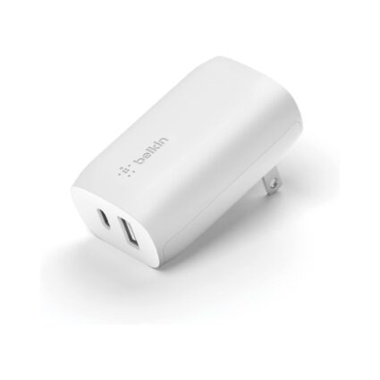 Belkin 37W Dual-Port Wall Charger — White | PAPITA UAE