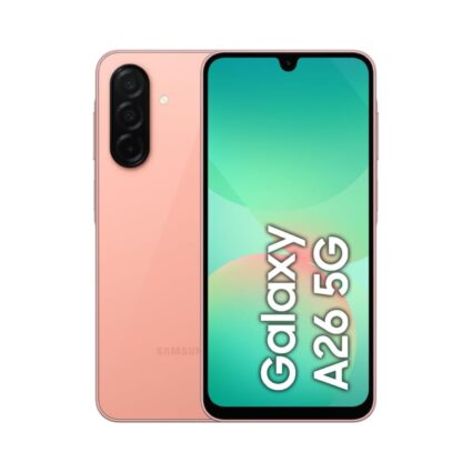 Samsung Galaxy A26 5G — 6GB RAM / 128GB Storage — Peach Pink | PAPITA UAE
