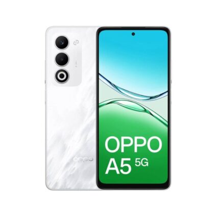 OPPO A5 5G — 6GB RAM / 128GB Storage, Mist White (PAPITA UAE)