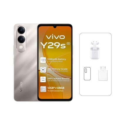 Vivo Y29s 5G — 6GB RAM, 128GB Storage, Titanium Gold (PAPITA UAE)