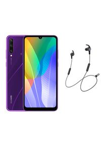 HUAWEI Y6p Dual SIM — Phantom Purple, 3GB RAM / 64GB, 4G LTE + Huawei AM61 Bluetooth Headset