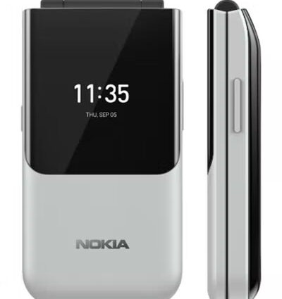 Nokia 2720 Flip Phone — Grey, 4G LTE, 512MB RAM, 4GB Storage | Uganda Shop