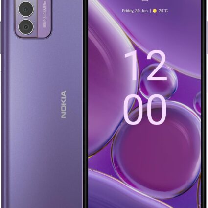 Nokia G42 5G — 6.56-inch HD+ display, 8GB RAM + 8GB virtual RAM, 256GB storage, triple 50MP AI rear camera, 3-day battery, Android 13, OZO 3D audio, Dual SIM