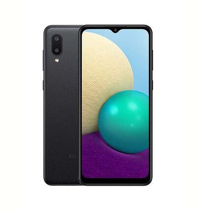 Samsung Galaxy A02 Dual SIM (Black) — 3GB RAM, 32GB, 4G LTE | Merchandise Uganda Shop