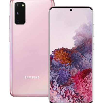 Samsung Galaxy S20 (Cloud Pink) - Single SIM, 12GB RAM, 128GB, 5G LTE