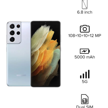 Samsung Galaxy S21 Ultra 5G (G998B) — 256GB, 12GB RAM, Phantom Silver — Uganda
