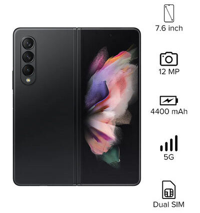 Samsung Galaxy Z Fold3 5G — 256GB / 12GB RAM — Phantom Black (Uganda)