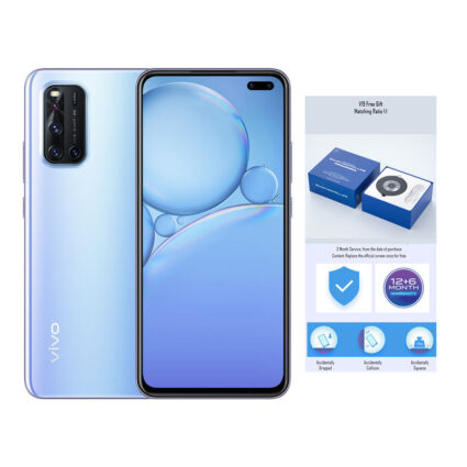 vivo V19 – Sleek Silver, Dual SIM, 8GB RAM, 128GB Storage, 4G LTE + Gift Pack