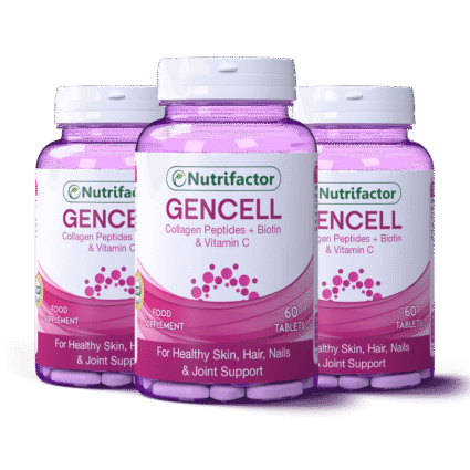 3 Bottles of Gencell offer - Super Collagen Type 1 & 3 With Vitamin C & Biotin