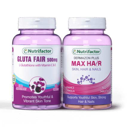 Gluta Fair + Max Hair - Healthy Hair & Skin Combo