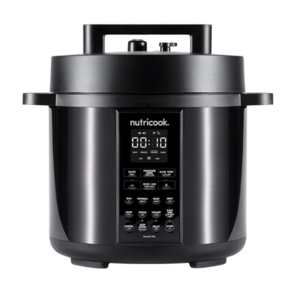Nutricook SP208K 8L Smart Pot 2 Electric Pressure Cooker, 9-in-1, 1200W, Silver