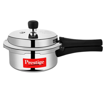 Prestige 725321000000 2L Aluminium Svachh Junior Deep Pan Pressure Cooker, Locking Lid, Silver