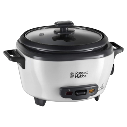 Russell Hobbs 27040GCC Rice Cooker & Steamer, 2L, White/Black