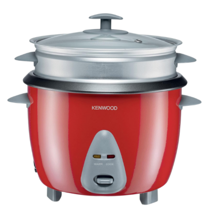 Kenwood RCM44.000RD Electric Rice Cooker 1.8L, 650W, Red/Grey