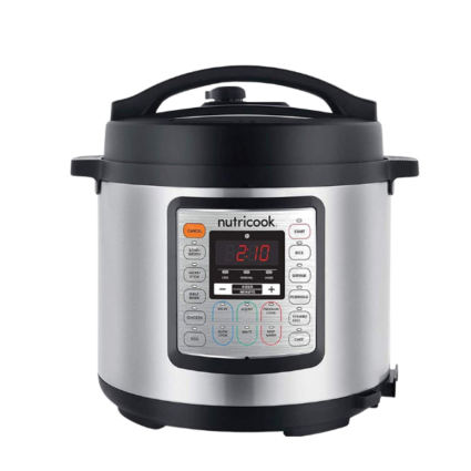 Nutricook NPNC-SPEK6 Smart Pot Eko 9-in-1 Pressure Cooker 6L, Silver