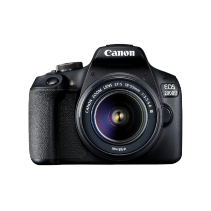 Canon EOS 2000D DSLR 18-55mm Lens 2728C002AA Black