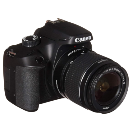 Canon EOS 4000D DSLR with EF-S 18-55mm Lens & Camera Bag - 18MP, Black