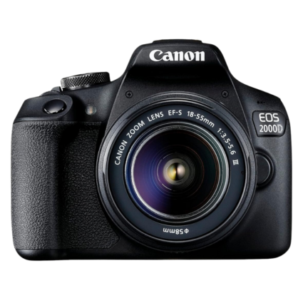Canon EOS 2000D DSLR Camera with EF-S 18-55mm IS II Lens - Black