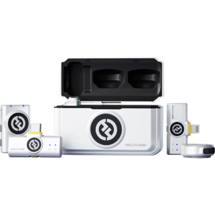 Hollyland Lark M2 DUO Combo White Lavalier Microphone Kit