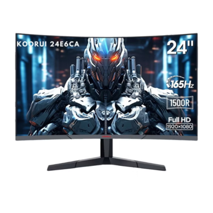KOORUI 24" Curved Gaming Monitor — 165Hz FHD (1080p), Black