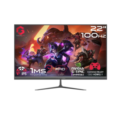 GameOn 22-inch FHD IPS Gaming Monitor — 100Hz, Black