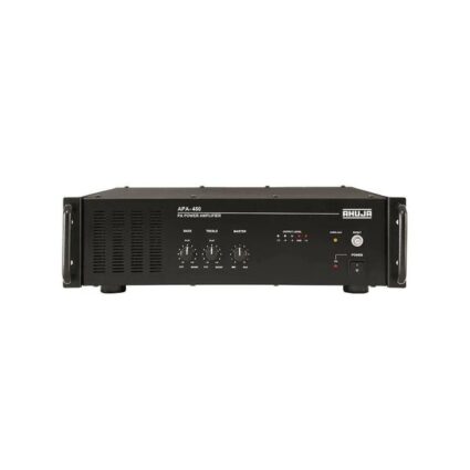 AHUJA APA480 600W PA Amplifier — 1 Priority Input, 2 Aux Inputs, Impedance/Voltage Output
