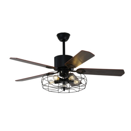 Toil 47 Inches 5 Lights Black Ceiling Fan