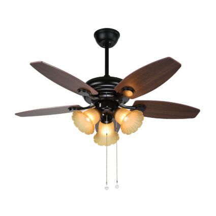 Classic 3 Lights 42 Inch Brown Ceiling Fan
