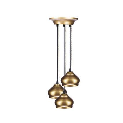 Moulai 3 Lights Gold Pendant