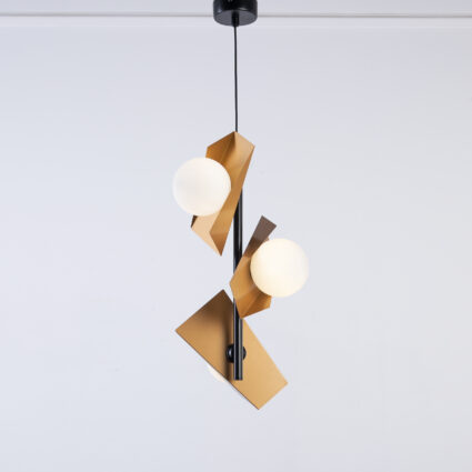 Zarina 3 Lights Black & Gold Pendant