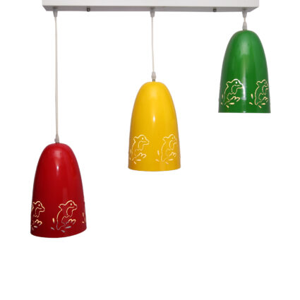 Floria 3 Lights Multicolored Pendant