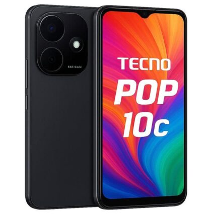 Tecno Pop 10C – 64GB ROM, 2GB RAM, 6.6" HD+ 90Hz Display, 16MP Dual Camera, 5000mAh Battery, Android 13 Go