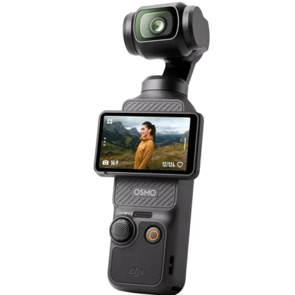 DJI Osmo Pocket 3, Vlogging Camera with 1” CMOS & 4K/120fps Video, 3-Axis Stabilization, Face/Object Tracking, Fast Focusing, 2″ Rotatable Touchscreen, UAE Version with Official Warranty Support