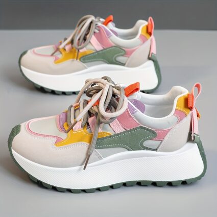 New Women’s Dad Shoes 2024 Autumn Height-Increasing Casual Breathable