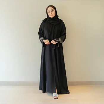 Luxury Black Abaya for Women